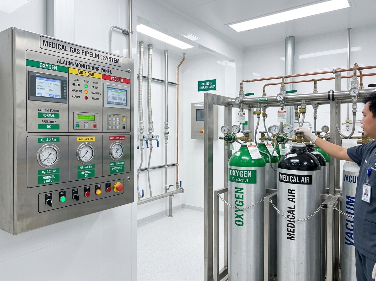 Medical gas pipeline systems
